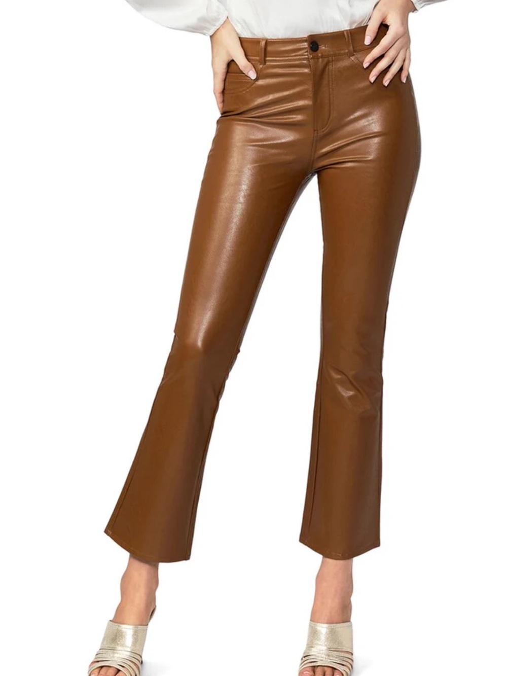 PAIGE Claudined Ankle Flare Dark Argain Pants Size 31 New